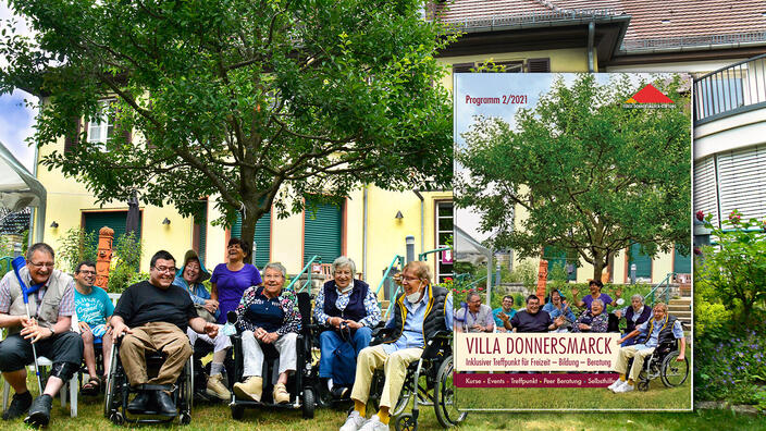 Eine Collage mit dem Programm der Villa Donnersmarck.